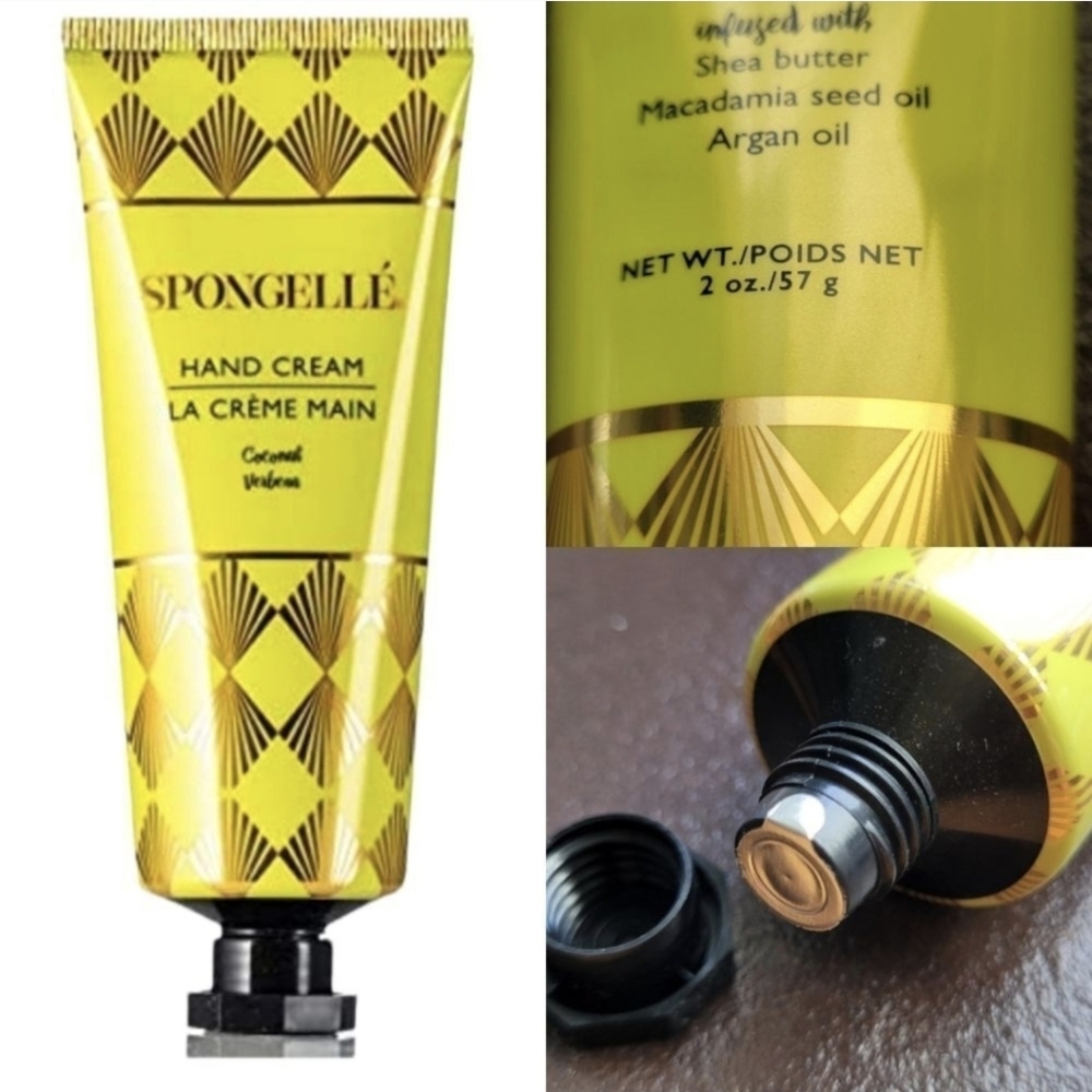 NEW Spongelle COCONUT VERBENA Shea butter macadamia seed + argan oil HAND LOTION